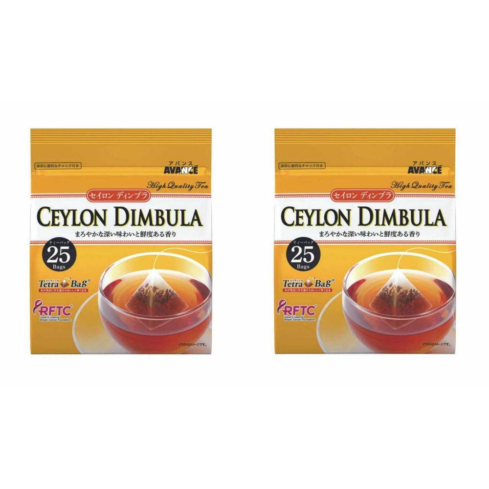 Чай черный Kunitaro Avance Ceylon Dimbula в пакетиках, 25 шт, 2 шт