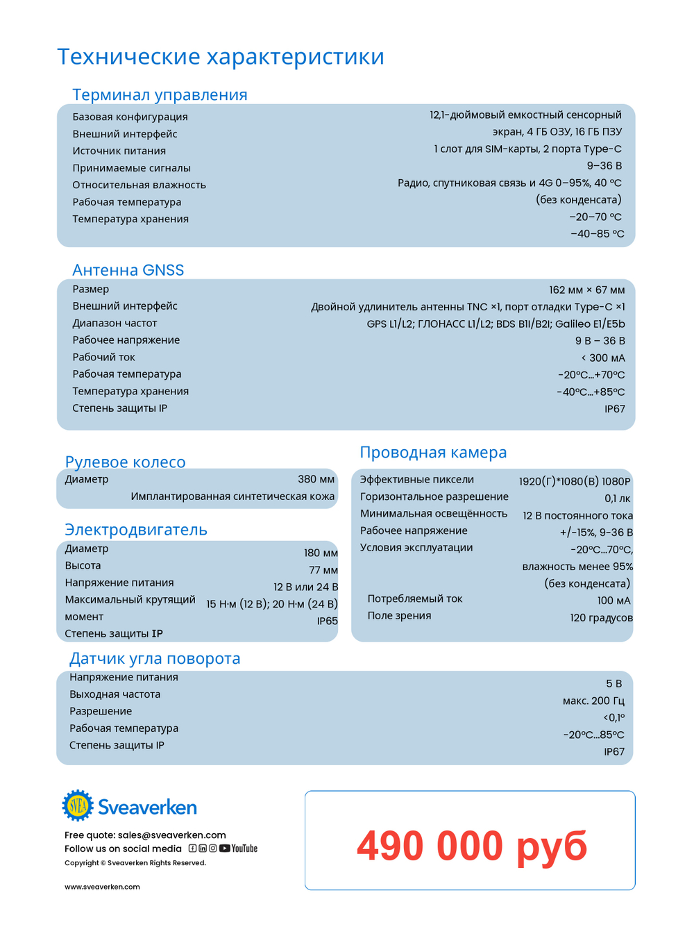 Автопилот SVEAVERKEN F200MAX