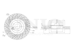 Диск тормозной передний UNIO BRD-20590