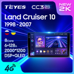 Teyes CC3 2K 9"для Toyota Land Cruiser 100 1998-2007