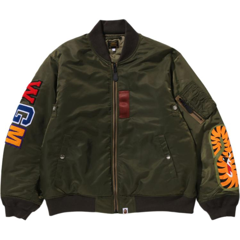 A Bathing Ape Bathing Ape Shark Ma 1 Bomber Куртка зеленый