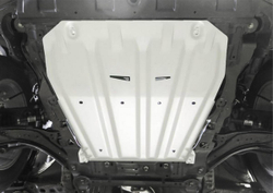 Защита картера и КПП Rival для Nissan Qashqai II Россия (V - 1.2T; 2.0) 2015-2019/Nissan Qashqai II рестайлинг (V - 2.0) 4WD 2019-н.в./Nissan X-Trail T31/32 (V - 2.0; 2.5) 2007-2018 2018-н.в./Renault Koleos I, II (V - 2.0; 2.0D; 2.5) 2008-2020, штампованная, алюминий 3 мм, с крепежом, 333.4158.1