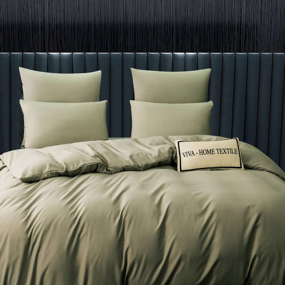 КПБ Однотонный Сатин CS048, 2 спальный, наволочки 50-70 2 шт