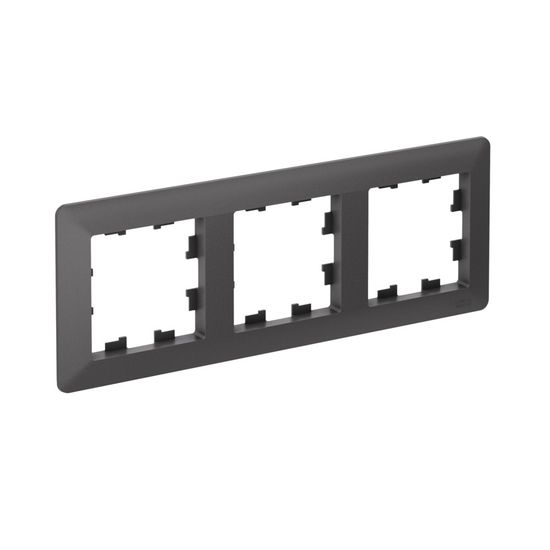 ATLASDESIGN AIR 3-постовая РАМКА, БАЗАЛЬТ/дымчатый черный