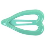 Заколки для волос НАБОР 4 шт., 3,5 см, клик-клак, сердечки, глянцевый, разные цвета, MONTE VITA, 457082