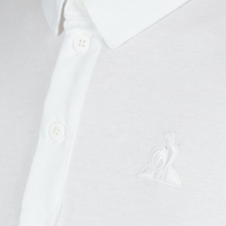 Мужское теннисное поло Le Coq Sportif ESS T/T Polo SS No.1 M - optical white