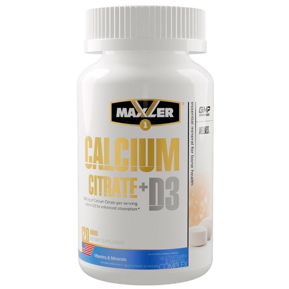 Maxler Calcium Citrate + D3 (120 таб.)