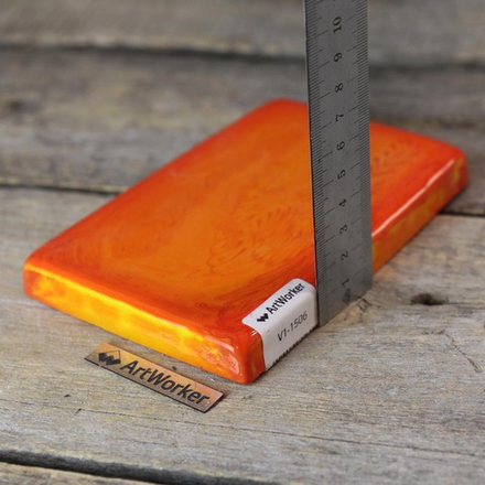 Смальта оранжевого цвета, 600 гр, в кирпичиках V1-1506