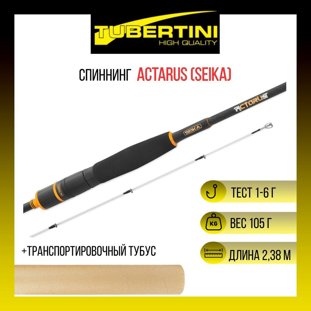 Спиннинг ультра-лайт Tubertini (Seika) Actarus карбон, EVA