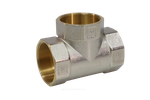 Тройник латунь никель Ду 15 (1/2") ВР/ВР 9007 ГОСТ 32585-2013 Aquasfera 9007-01