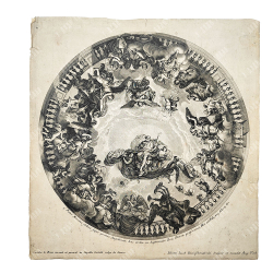 Гравюра по Лебрену Триумф Нового Завета