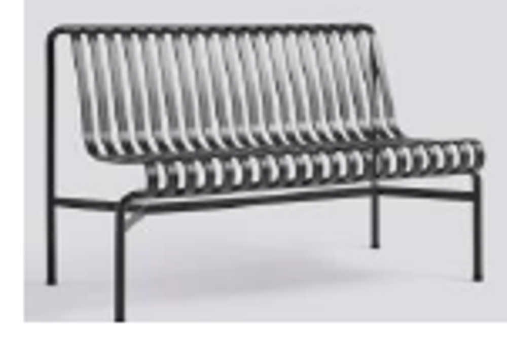 Скамья HAY Palissade dinung bench anthracite 128x70x80 cm