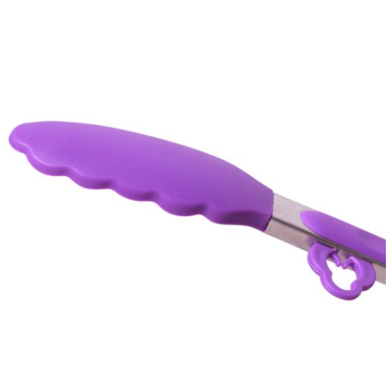 Щипцы силиконовые 30,5 см. Kamille КМ 7512 с ручками из нержавеющей стали