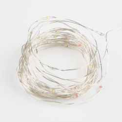 ULD-S0500-050-SCB-2AA MULTI IP20 DEW Гирлянда светодиодная на батарейках 2AA не в-к. Роса. 5м. 50 светодиодов. Разноцветный свет. Провод медный. TM Uniel.