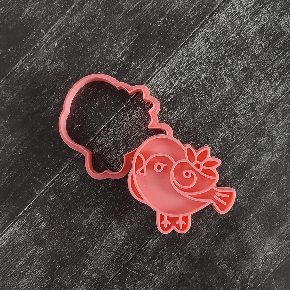 Штамп-птичка №3