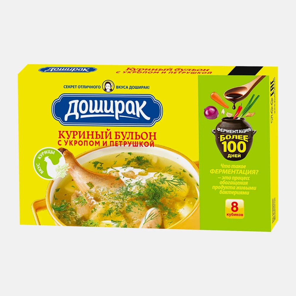 Куриный бульон с укропом и петрушкой Доширак 80г