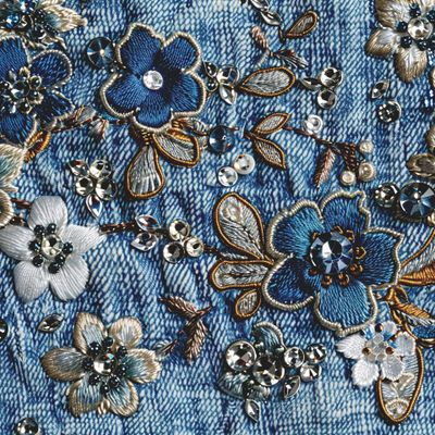 Деним и вышивка