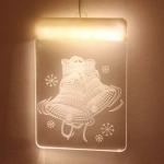 Гирлянда для дома БАХРОМА ш2,0м* в90/70см 36 ламп LED «3D Новый год»,8 реж., с пультом Д/У, IP-20, Теплый белый (USB)