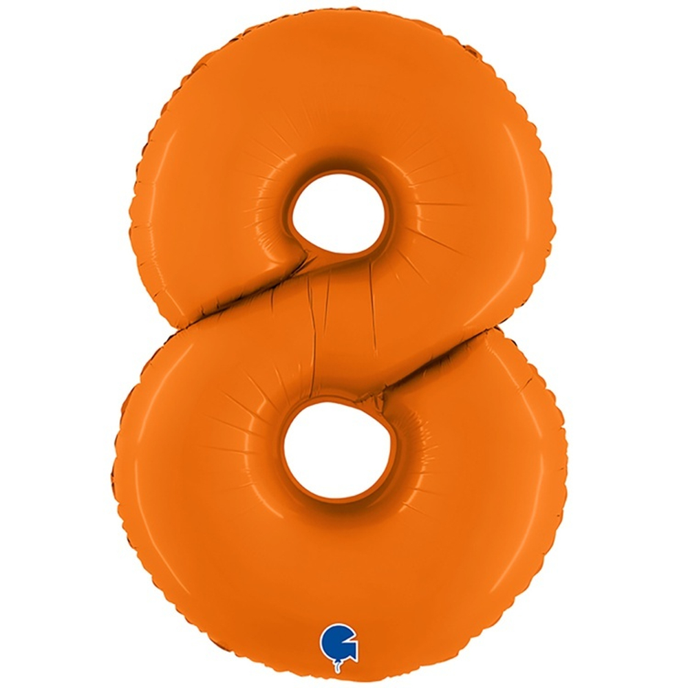 Шар ЦИФРА 8 Пастель Orange 40" 102 см