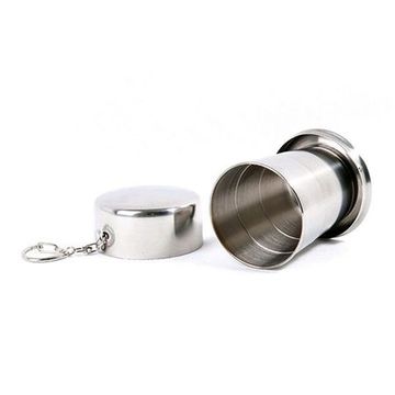 Стакан металлический складной