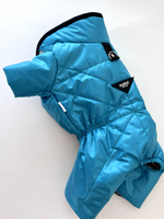 Демисезонный комбинезон с кнопками на животе (унисекс) бирюзовый
