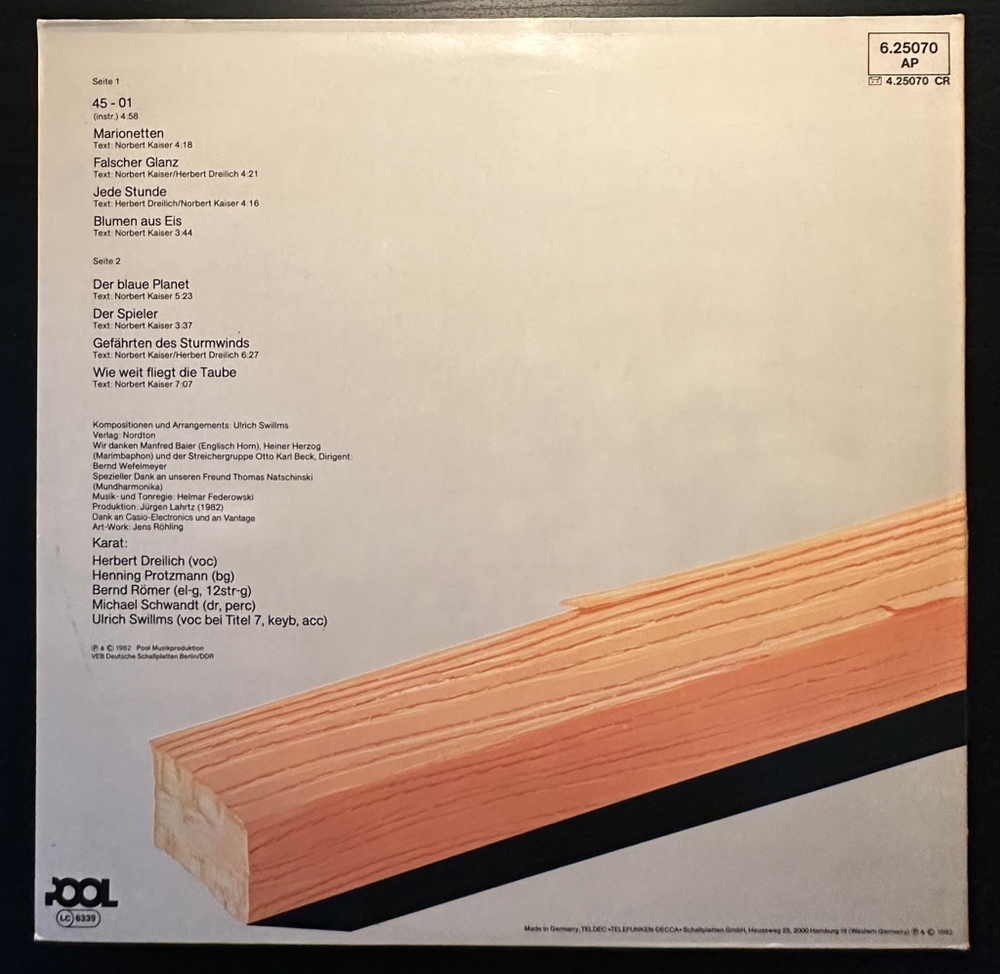 Karat - Der Blaue Planet (Германия 1982г.)