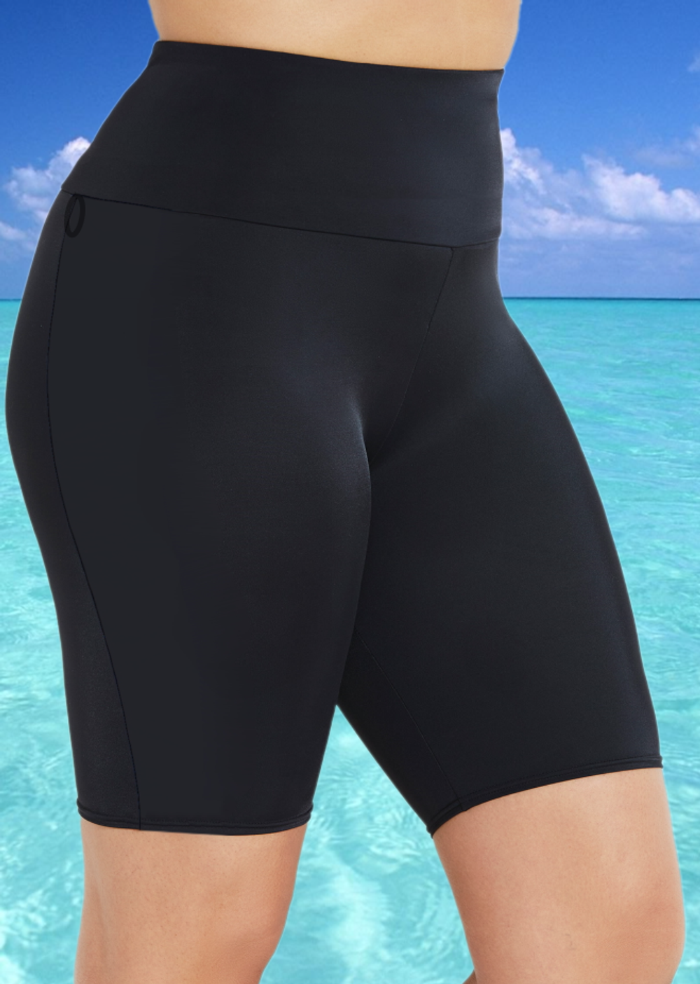 Шорты купальные 17175 черные (часть костюма)