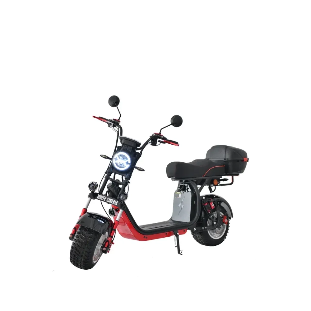 Электроскутер CityCoco White Siberia PRO+ 2500w Черный