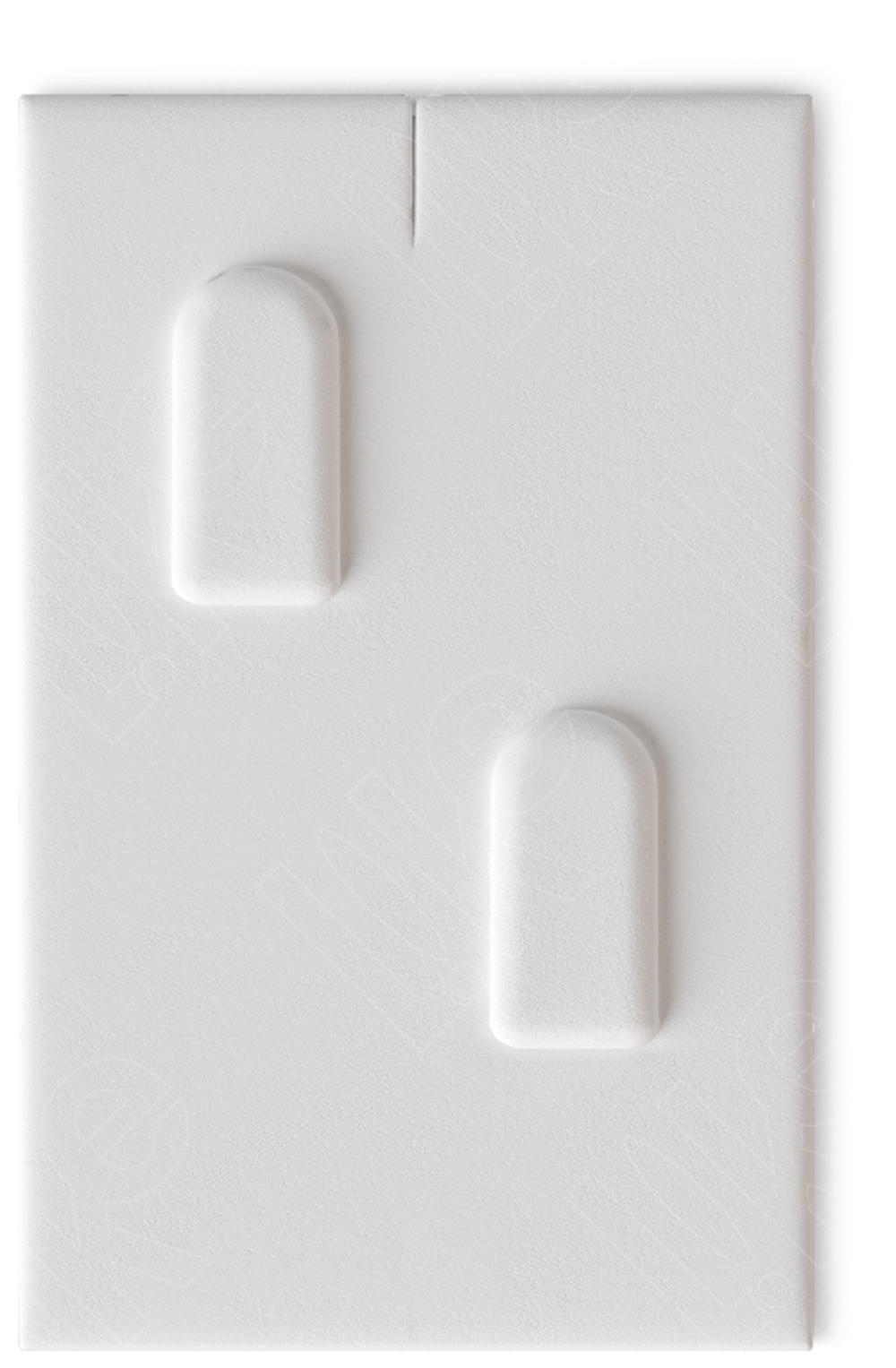 Вкладыш 13/наклонный/для 2 колец/2 вертикальных язычка/прорезь для нитки