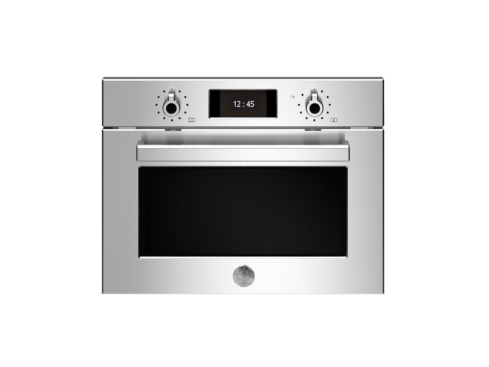 Компактный духовой шкаф Bertazzoni Professional, комбинированный с микроволновой печью, 60x45 см Нержавеющая сталь