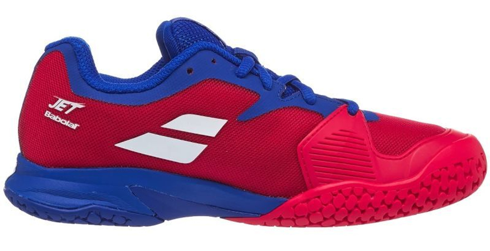 детские Кроссовки теннисные Babolat Jet All Court Junior - poppy red/estate blue