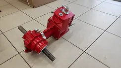 Редуктор в сборе мотоблока BR-135 (с коробкой передач 3 вперед, дифференциал)