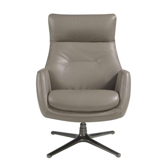 Кресло-реклайнер Angel Cerda 5092, серая кожа