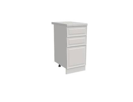 Кухня Модуль ШН3Я 400 Графит / Белый