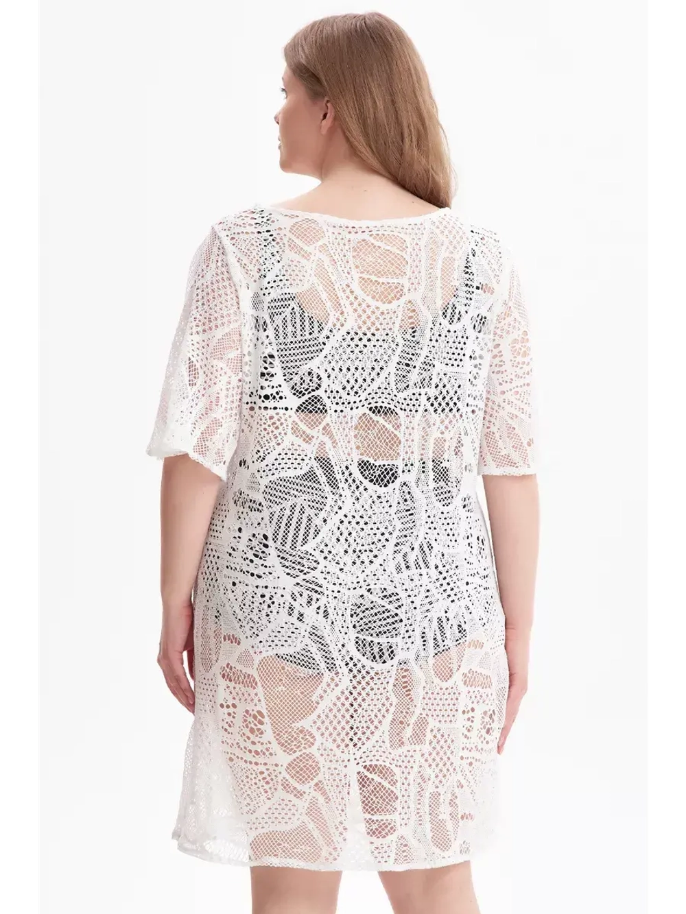 Платье туника пляжная накидка белая