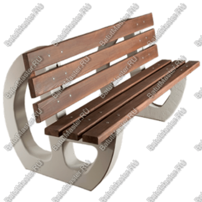 СКАМЕЙКА ПАРКОВАЯ СО СПИНКОЙ