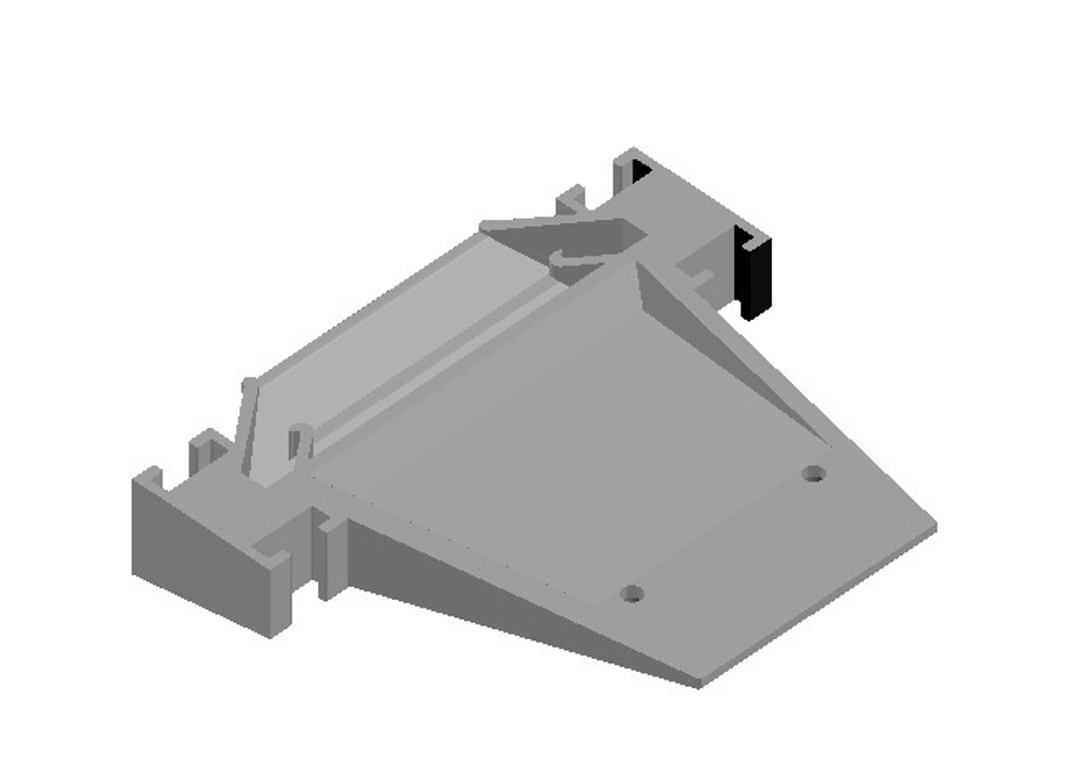 Боковая  глухая заглушка для профиля DN18521 Цвет:Серебро, Серия:DN8ALE