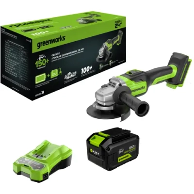 Greenworks GD24AG угловая шлифовальная машина (1 x 8 Ач, ЗУ) 3200207CUH