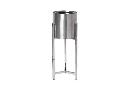 Подставка под цветы 25x70см Garda Decor серебряная 13RXFP3105L-SILVER