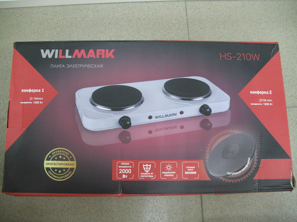 Плитка электр. Willmark HS-210W