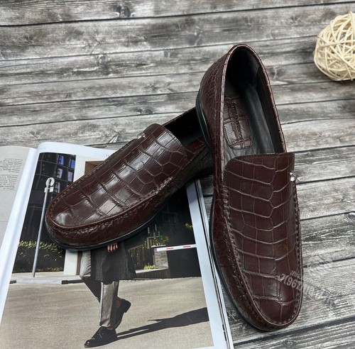 Мокасины из кожи крокодила Stefano Ricci