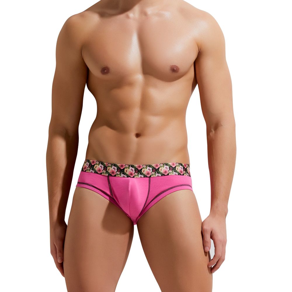 Мужские трусы брифы фуксия GAUVINE 3024