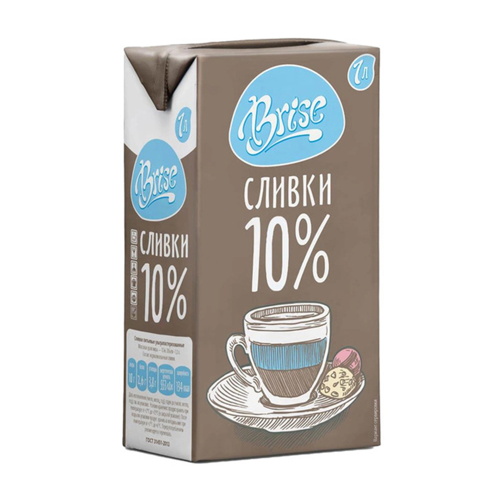 Сливки 10% «Brise» - 1 л
