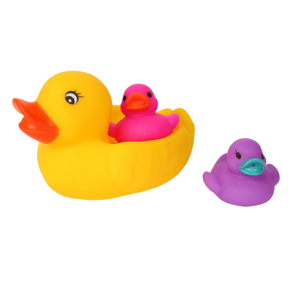 Набор игрушек для купания "Утка" 3шт, ПВХ, сетка OSB9224