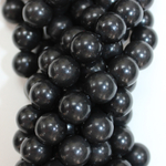 Шунгит А бусины 6мм 8мм 10мм