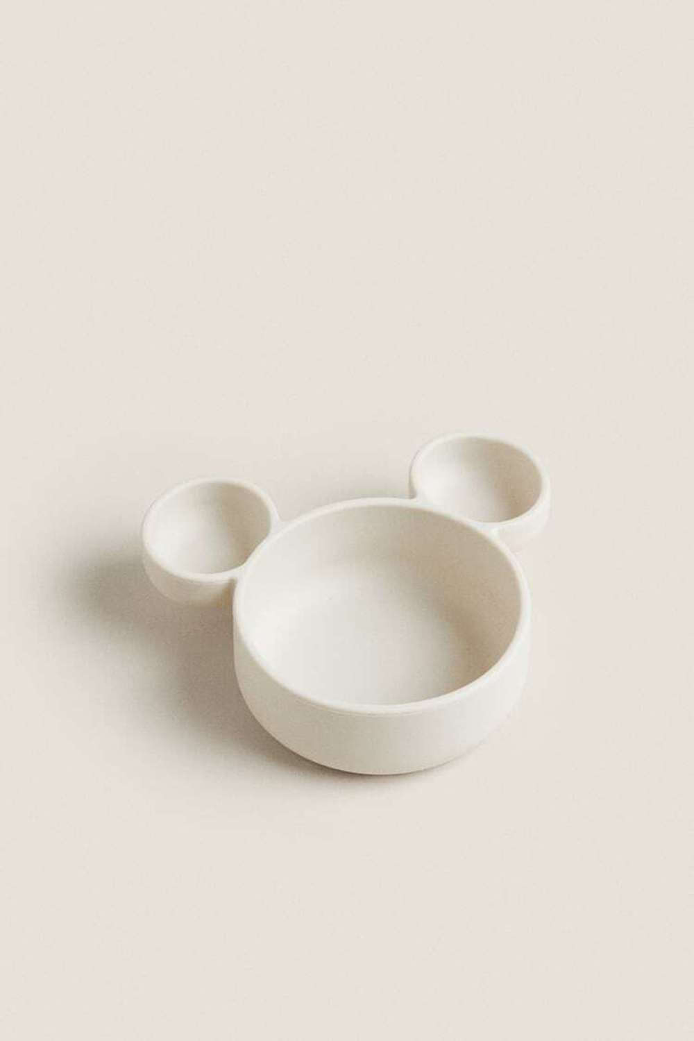 ZARA HOME СИЛИКОНОВАЯ ТАРЕЛКА МИККИ МАУС © DISNEY, КРЕМОВЫЙ