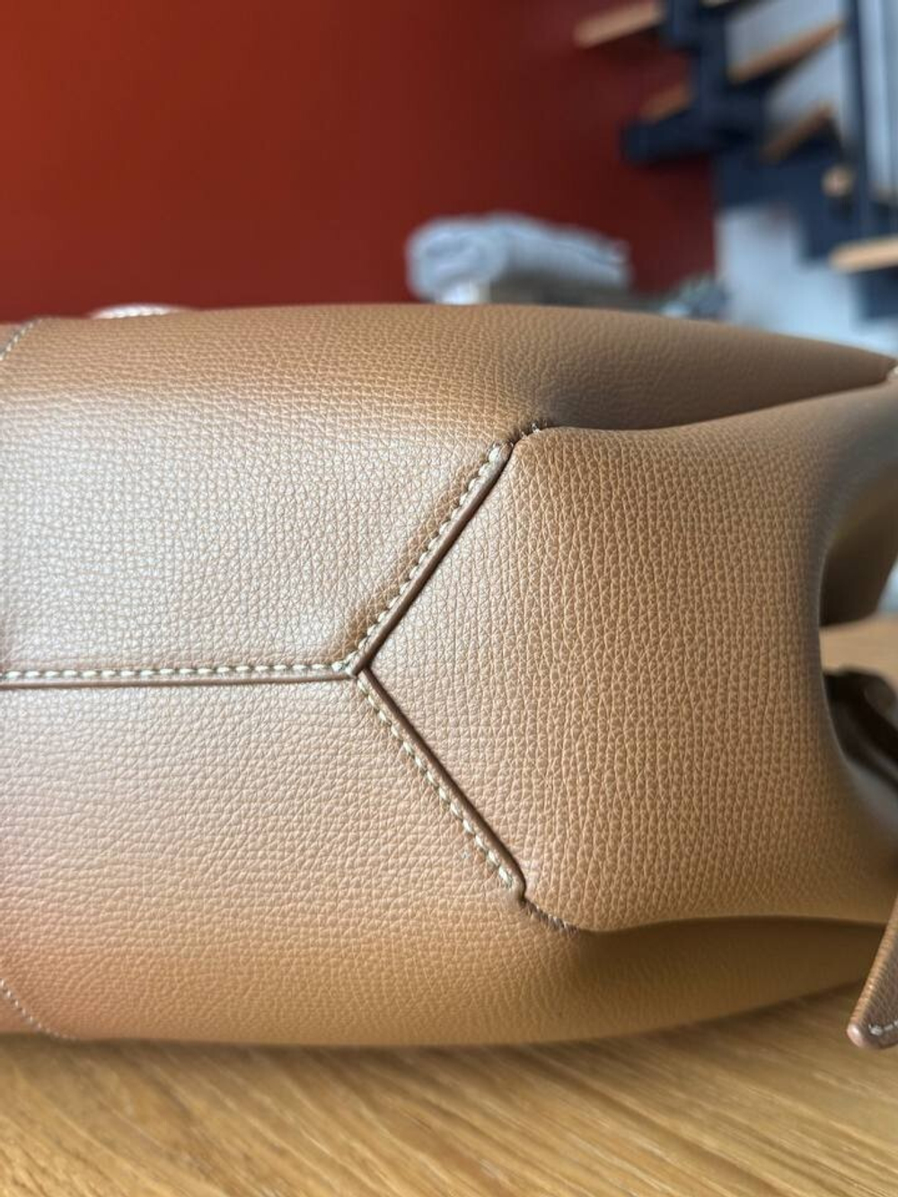 Сумка Polene Cyne Maxi Camel