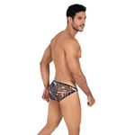 Мужские трусы слипы черные с принтом Clever SPIRIT BRIEF 040011