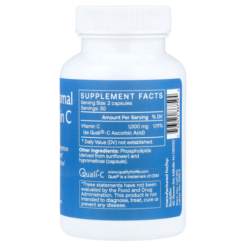 BodyBio, Липосомальный витамин C, 60 капсул