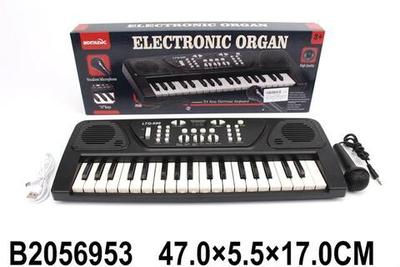 Синтезатор на бат. с микрофоном, коробка LTQ-686